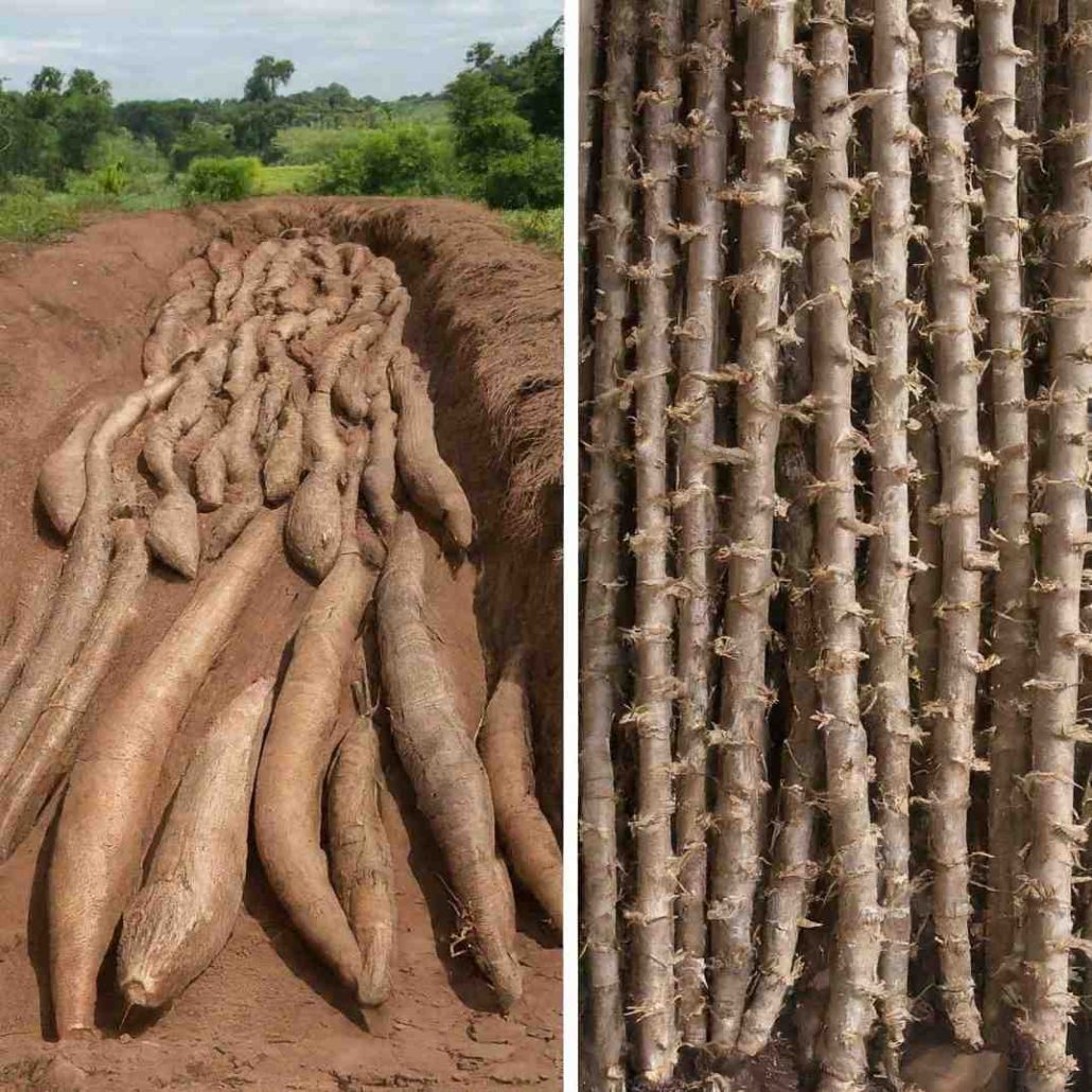 cassava farm harvesting